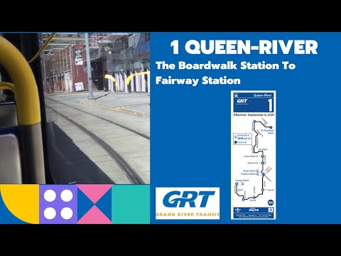GRT 1 Queen-River - The Boardwalk Station To Fairway Station - Full Route