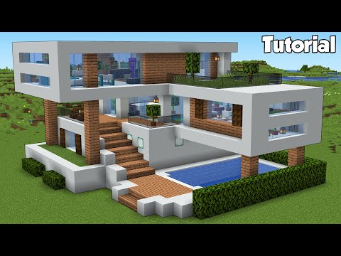 Minecraft: How to Build a Modern House Tutorial (Easy) #39