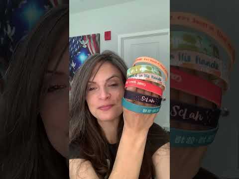 DEMO: Stretchy bracelets - colorful, inspirational, fun, made in the USA