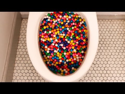 Will 20,000 Gumballs flush?