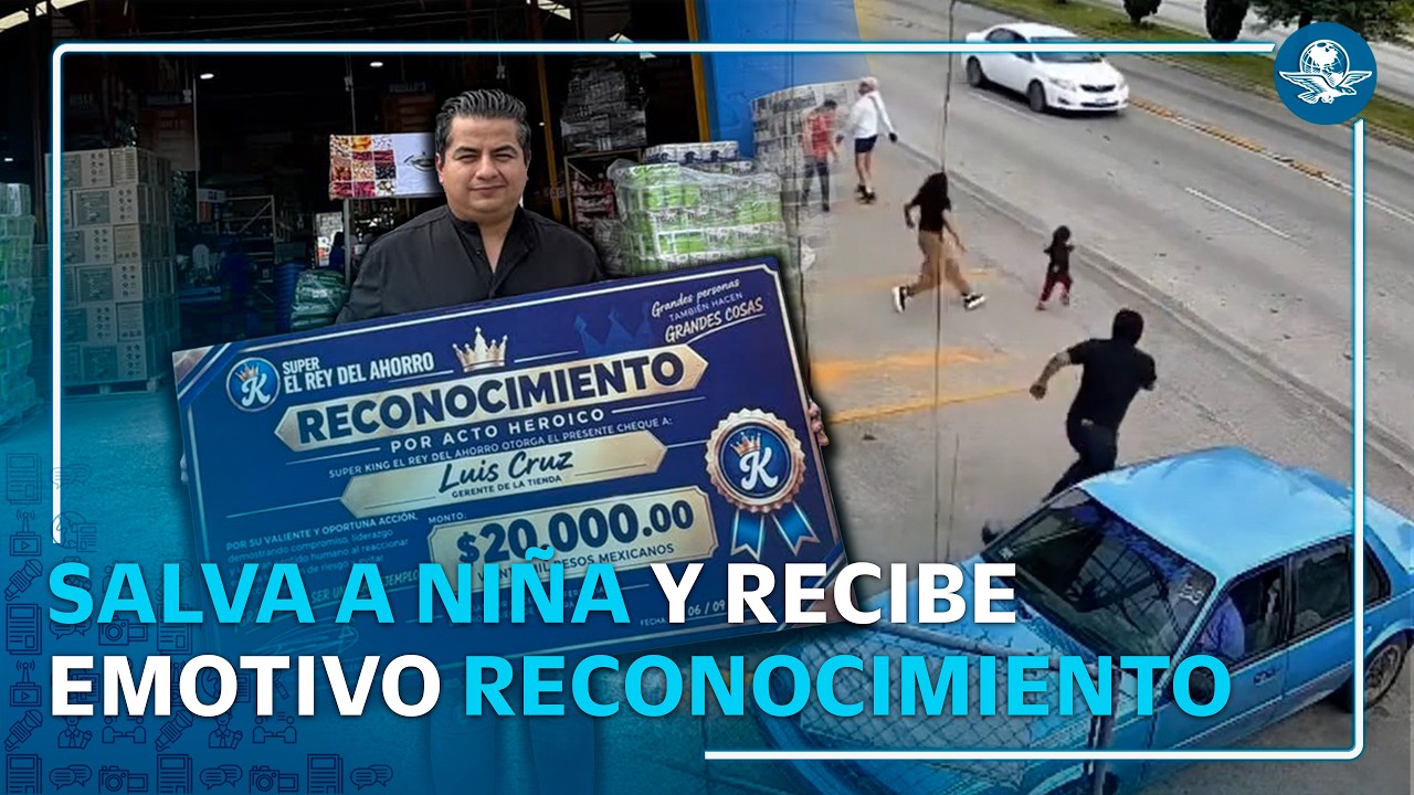 "El rey del ahorro" reconoce a hombre que salvó la vida de una niña