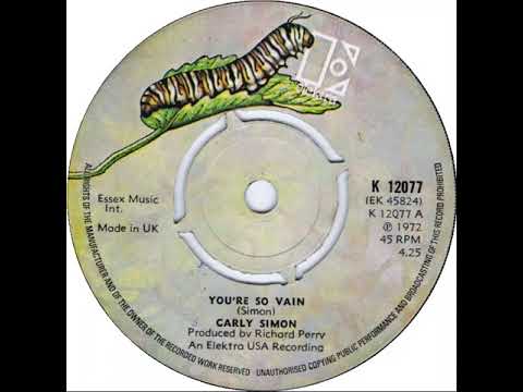 UK New Entry 1972 (243) Carly Simon - You're So Vain