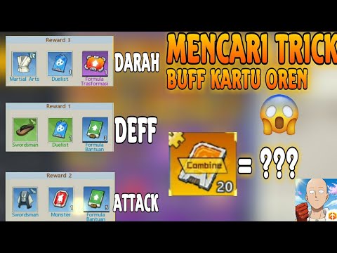 TRIK BUFF KARTU ORANGE OPM , KITA PILIH SENDIRI , EKSPERIMEN - One Punch Man The Strongest
