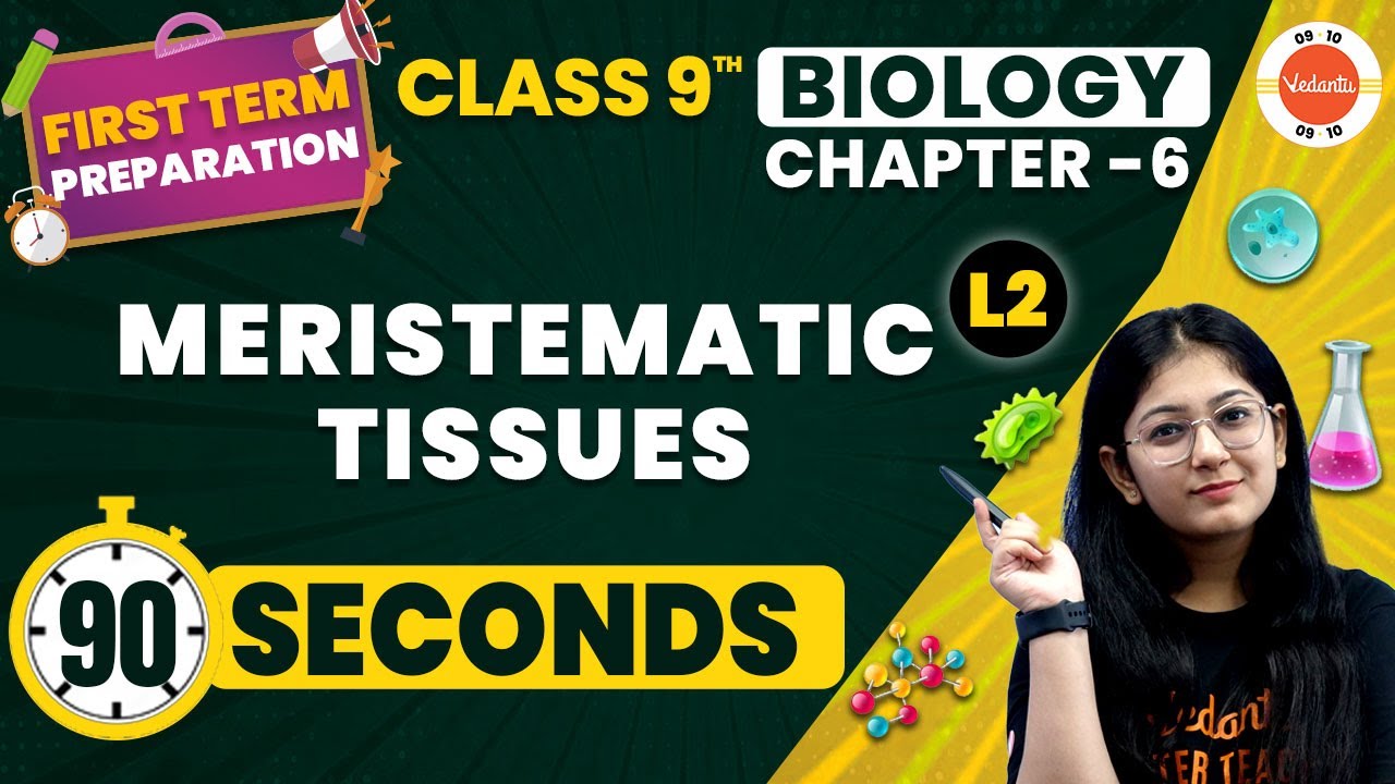 Meristematic Tissues One Shot in 90 Seconds | Tissues | NCERT Class 9 Biology Chapter-6 #CBSE2024