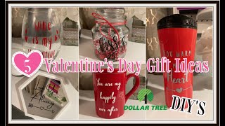 DIY DOLLAR TREE VALENTINE GIFT IDEA'S// MAKE VALENTINE GIFTS WITH YOUR CRICUT