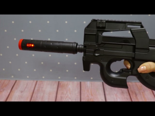 Игрушечный Автомат черный со звуками - видео