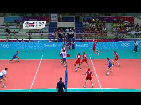 Russia vs Serbia - Men's Volleyball - Bronze Medal Match - Singapore 2010 Youth Games