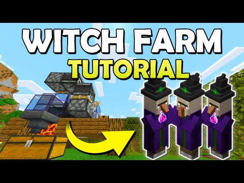 Easy 1.20 Witch Farm in Minecraft Bedrock (MCPE/Xbox/PS4/PS5/Nintendo Switch/PC)