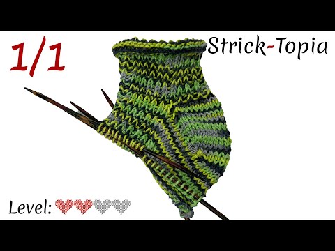 Ferse stricken leicht gemacht - Sommerliche Sneakersocken stricken - Video 1/1