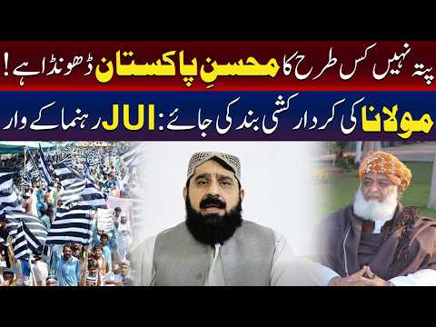 جے یو آئی کے رہنما مولانا فضل الرحمان کا دفاع کر رہے ہیں۔