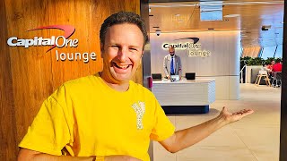 Capital One Lounge Washington DC Dulles Airport (IAD) REVIEW
