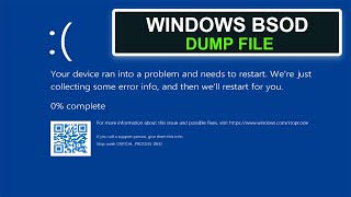 Windows BSOD - View Dump Files And Find Fix