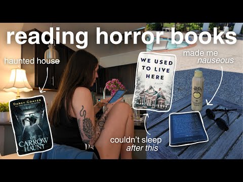 Reading horror books for a weekend | Horror reading vlog