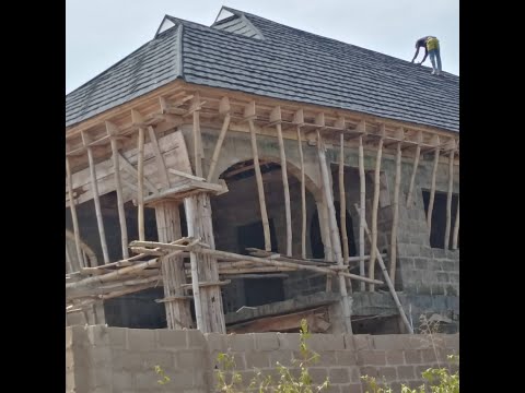 SHINGLES GERARD ROOF COMPLETION FROM PARAPET THROUGH TO WOODWORKS AND SHINGLES FINISH. PART 3