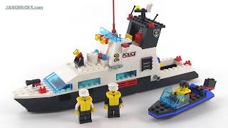 🔄 LEGO System 6483 Coastal Patrol police boat from 1994 review! re upload 20140716