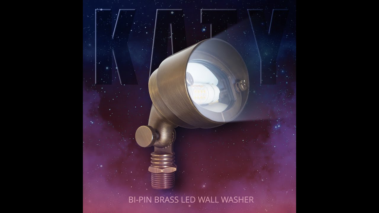 Katy Brass Bi-Pin Wall Washer
