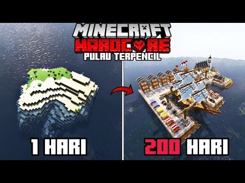 Ultimate Challenge: 200 Days in Minecraft Hardcore on Deserted Island