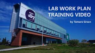 Lab Work Plan Training Video