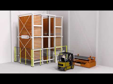 TwinTower® automated sheet metal storage system