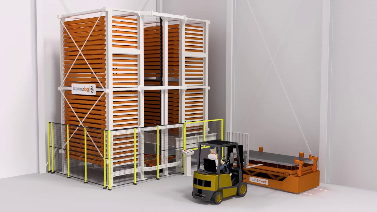 TwinTower® automated sheet metal storage system