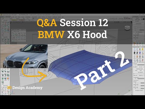 Autodesk Alias Tutorials I Q&A 12 - BMW X6 Hood 2