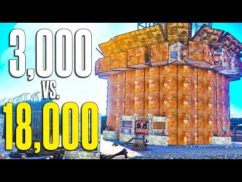 3000 Hour Clan vs. 18,000 HOUR CLAN - Rust Raid Cam
