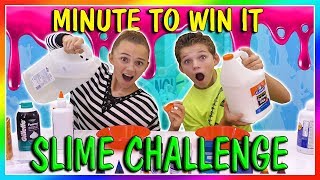 MINUTE TO WIN IT | SLIME EDITION | We Are The Davises