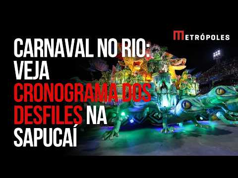 Carnaval: que horas começam os desfiles das escolas de samba do Rio