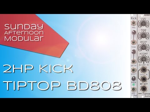 Drum Modules: TipTop Audio BD808 and 2hp Kick