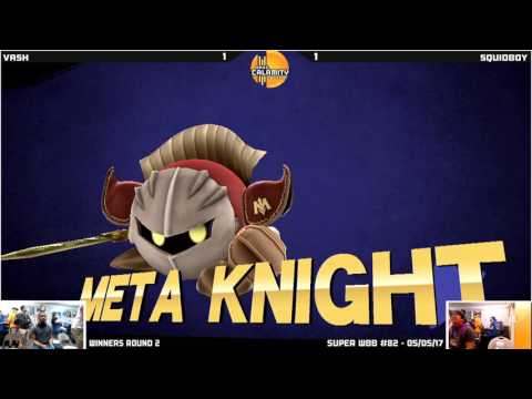 WBB #82  Squiboy (Meta Knight) vs Vash (Marth)   Winners Round 2   Smash 4 Singles