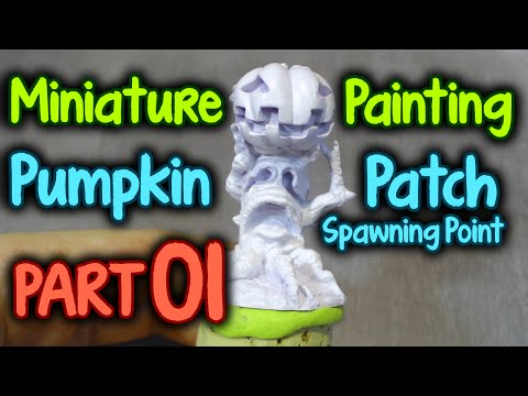Miniature Painting Pumpkin Patch Spawning Point Series Part 01 Basecoat