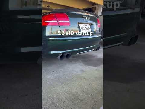 2007 Audi s8 5.2 v10 custom exhaust and jhm tune. #v10 #audi #s8 #audis8 #exhaust