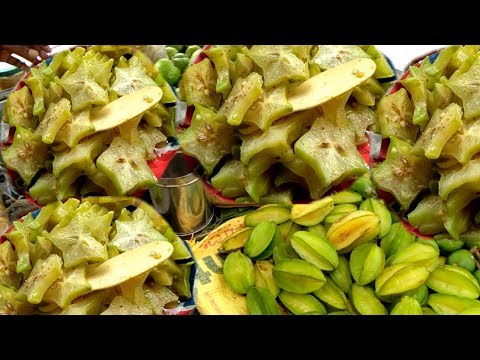 Star Fruit Of India - Awesome Star Fruit (Carambola/Kamranga) Chaat  - Bengali Street Food Kolkata Video