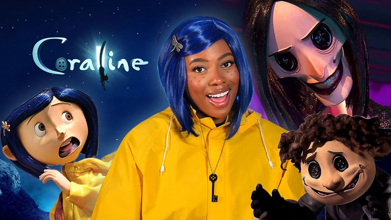 I Dressed Up As Coraline To Watch CORALINE (Movie Reaction)