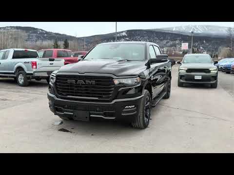 2026 Ram 1500 Sport 4x4 Crew Cab 5'7" Box in Black for sale at Frontier Chrysler Dodge Jeep Ram Fiat Ltd. in Smithers, BC