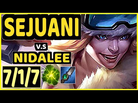 PEANUT (SEJUANI) vs NIDALEE - 7/1/7 KDA JUNGLE CHALLENGER GAMEPLAY - KR