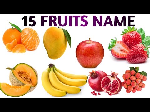 15 fruits Name with pictures And videos/ fruits Name vocabulary/Fruits Name/फलों के नाम❤️