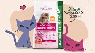 How Trouble and Trix Cherry Blossom Tofu Cat Litter Works