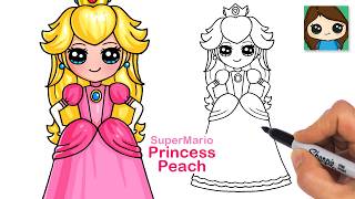How to Draw Princess Peach | Super Mario (New)