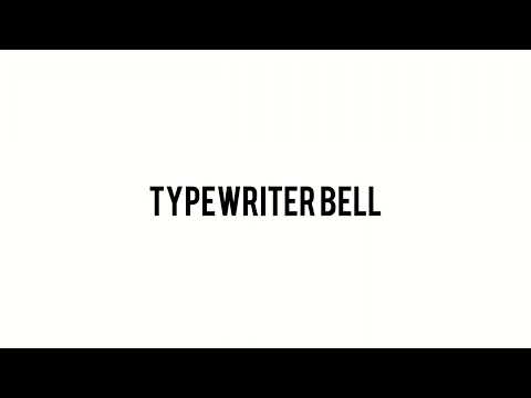 typewriter bell sound effect
