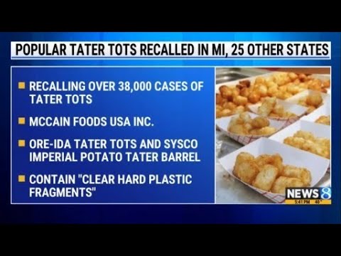 Popular tater tots recalled in Michigan, other 25 states