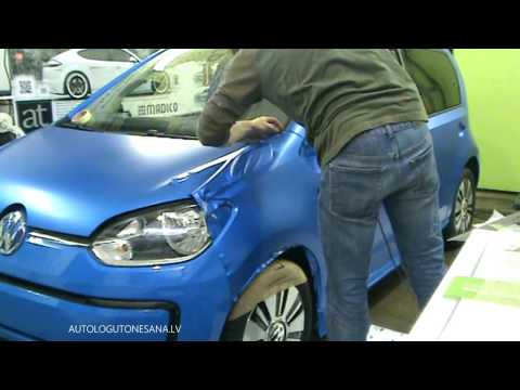 VW UP wrapping  3M™ Wrap Film 1080-S347 Satin Perfect Blue