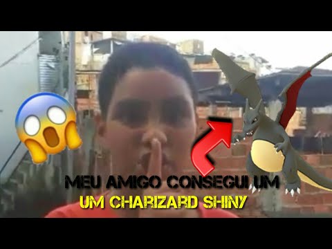 meu amigo consegui um Charizard Shiny no pokemon Go 😱😱😱😱😱