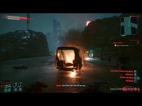 Cyberpunk 2077 - Escape the lazy next gen cops in Rebel Rebel, glitch