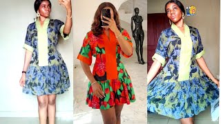How to cut and sew Bubu dress with gathered hem Beginner tutorial @tailornour @saitailorofficial 
