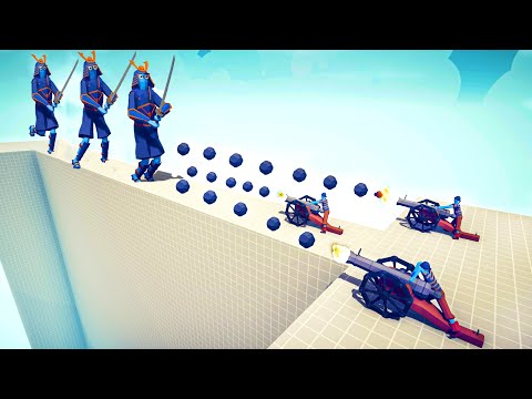 3x SAMURAI GIANT vs 3x EVERY GOD - Totally Accurate Battle Simulator TABS