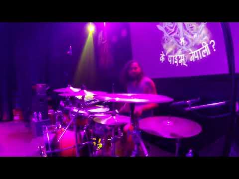 Hidne Manchey Ladcha -(The Shadows Nepal) Drumcam- #Sahil_risal #live #the_shadows_nepal