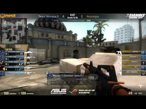 ASUS ROG Summer 2014 - Viertelfinale Nostalgie Mix vs. Team Menace.fi (de_dust2) Map 1