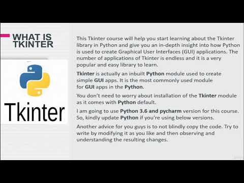 Learn Complete Python 3 Gui Using Tkinter