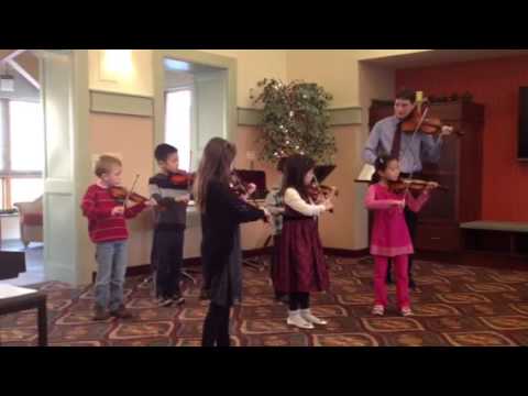 Ambler Music Academy- Suzuki Violin Group plays Twinkle Twi